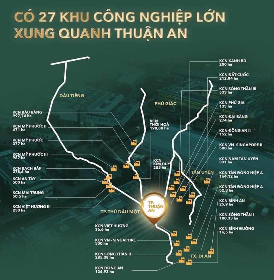 Tp Thuận An chuyển mình sang thành phố dịch vụ, thị trường bất động sản bùng nổ King Real